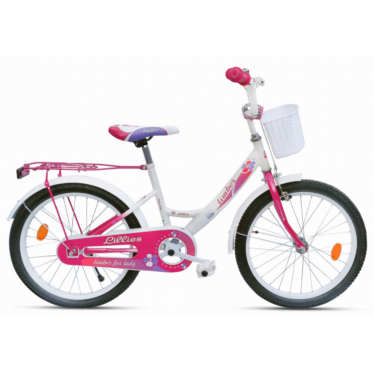 Detský bicykel 20" Limber Girl bielo ružový 
